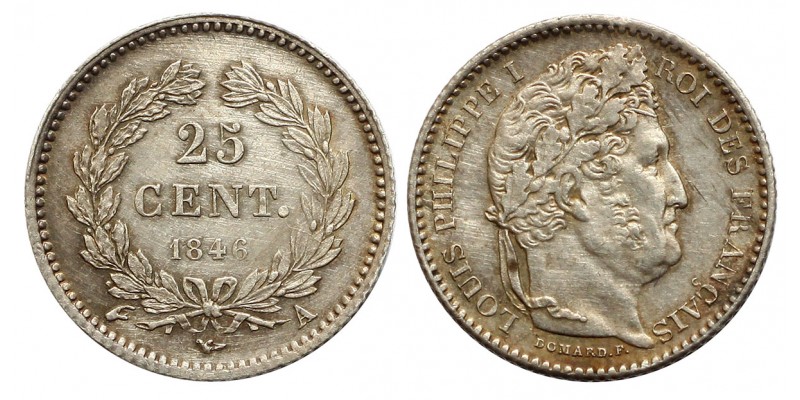France Louis Philippe I. 25 centimes 1847 A