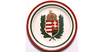 Magyar címeres Gránit dísztányér