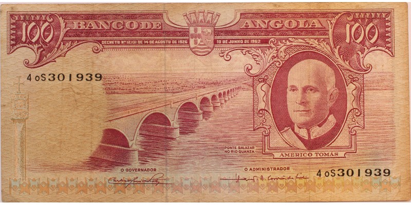Angola 100 escudo 1962