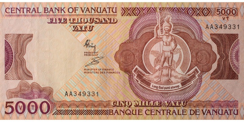 Vanuatu 5000 vatu (1989)