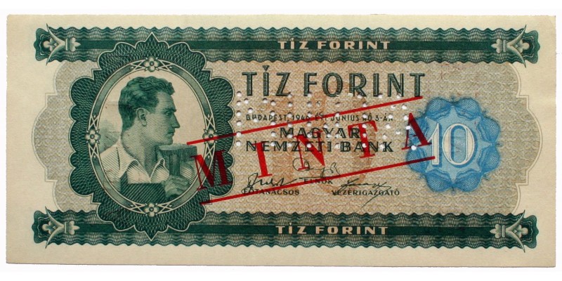 10 forint 1946 Minta