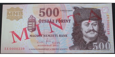 500 Forint 2011 Minta
