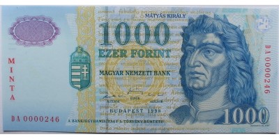 1000 Forint 1998 DA Minta