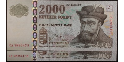 2000 Forint 2002 CA 2db