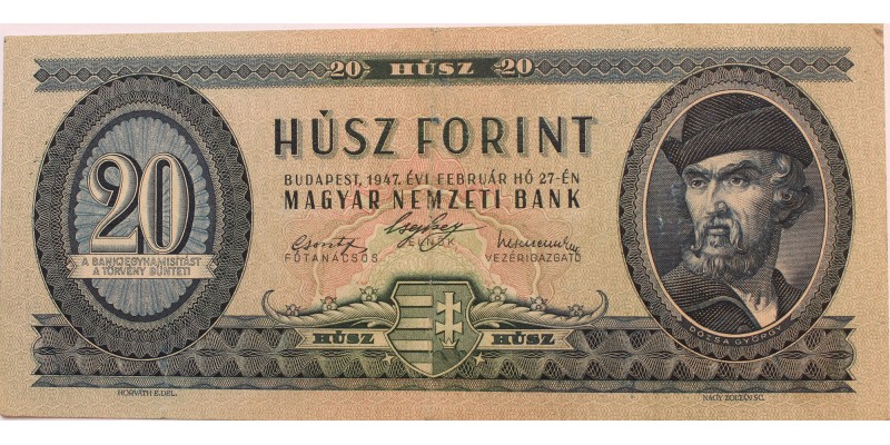 20 forint 1947 R!