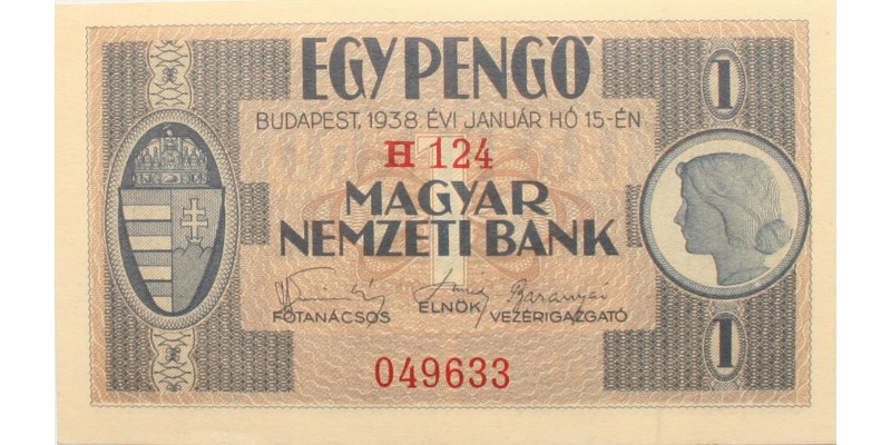 1 pengő 1938