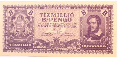 Tízmillió B.-pengő 1946