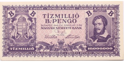 10 millió B-pengő 1946