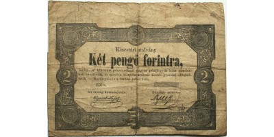2 forint 1849 hátlap nélkül RR!