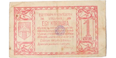 Esztergom 1 korona 1919